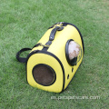 Accesorios para mascotas plegable mochila de transporte de mascotas transpirable
